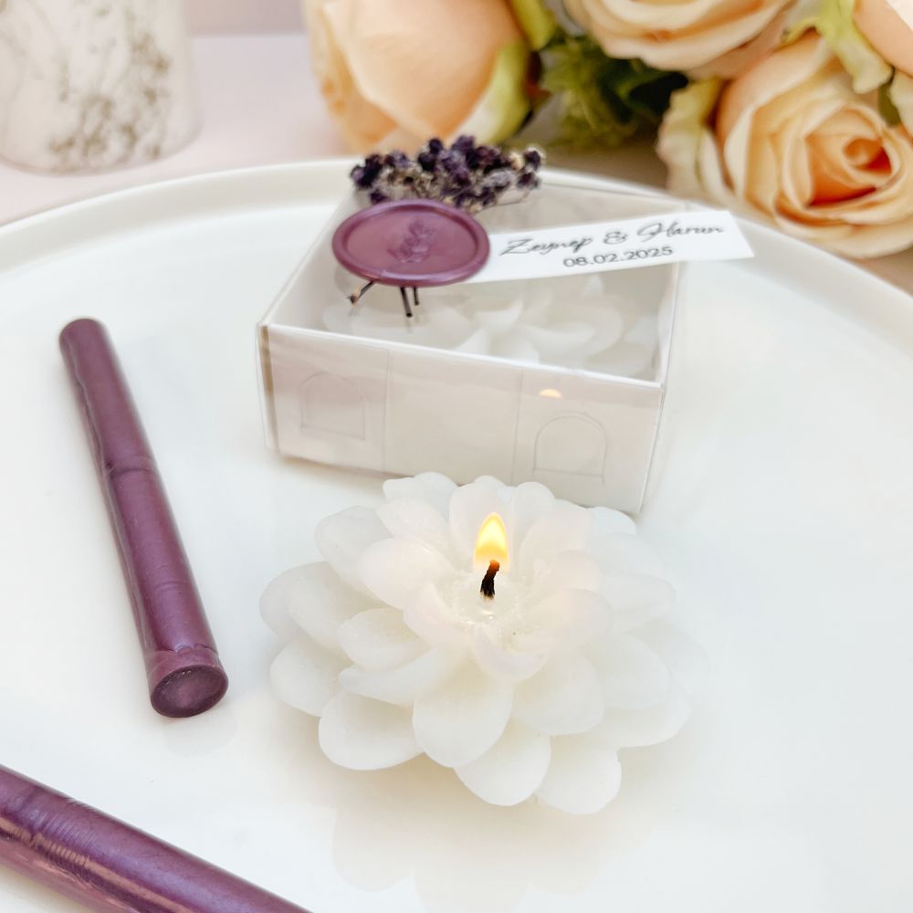 Lotus Mum Hediyelik, Ametist Mühür Süslemeli