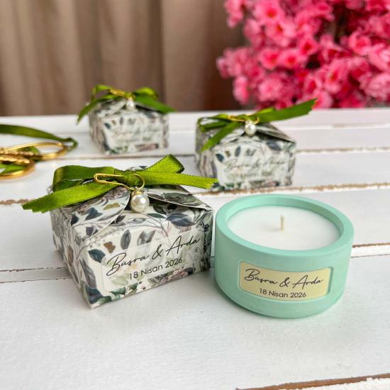 Söz, Nişan, Nikah için  Hediyelik Kokulu Mum