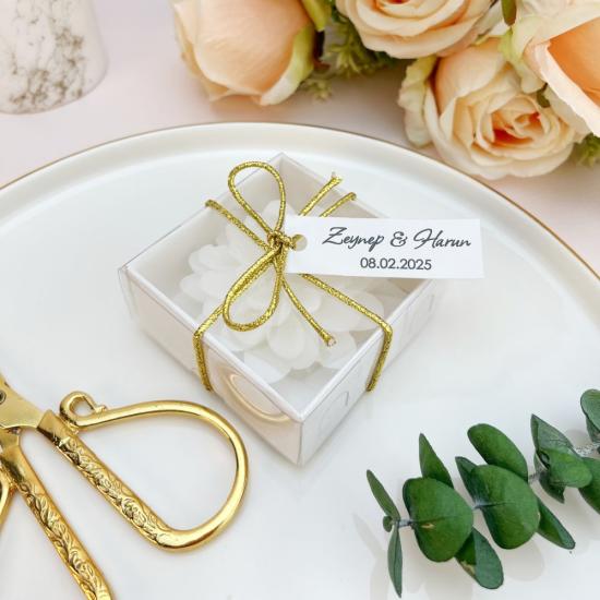 Lotus Mum Hediyelik | Gold İp Süslemeli